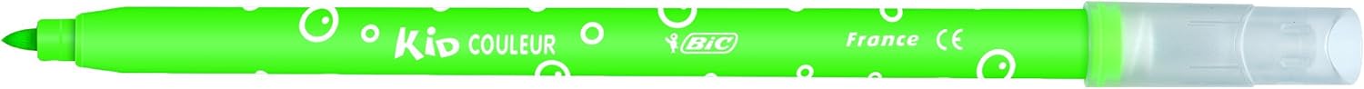 BIC Kids Kid Couleur Felt Tip Pens - Assorted Colors, 18-Pack Cardboard Wallet 9
