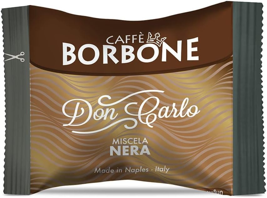 Caffè Borbone Don Carlo Black Coffee Blend - 50 Capsules for Lavazza A Modo Mio Machines 5