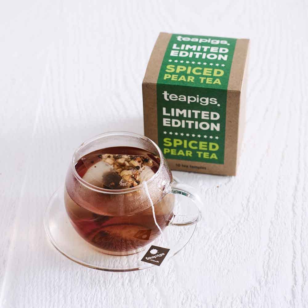 teapigs Limited Edition Spiced Pear Tea Bags - Whole Leaf Herbal Infusion