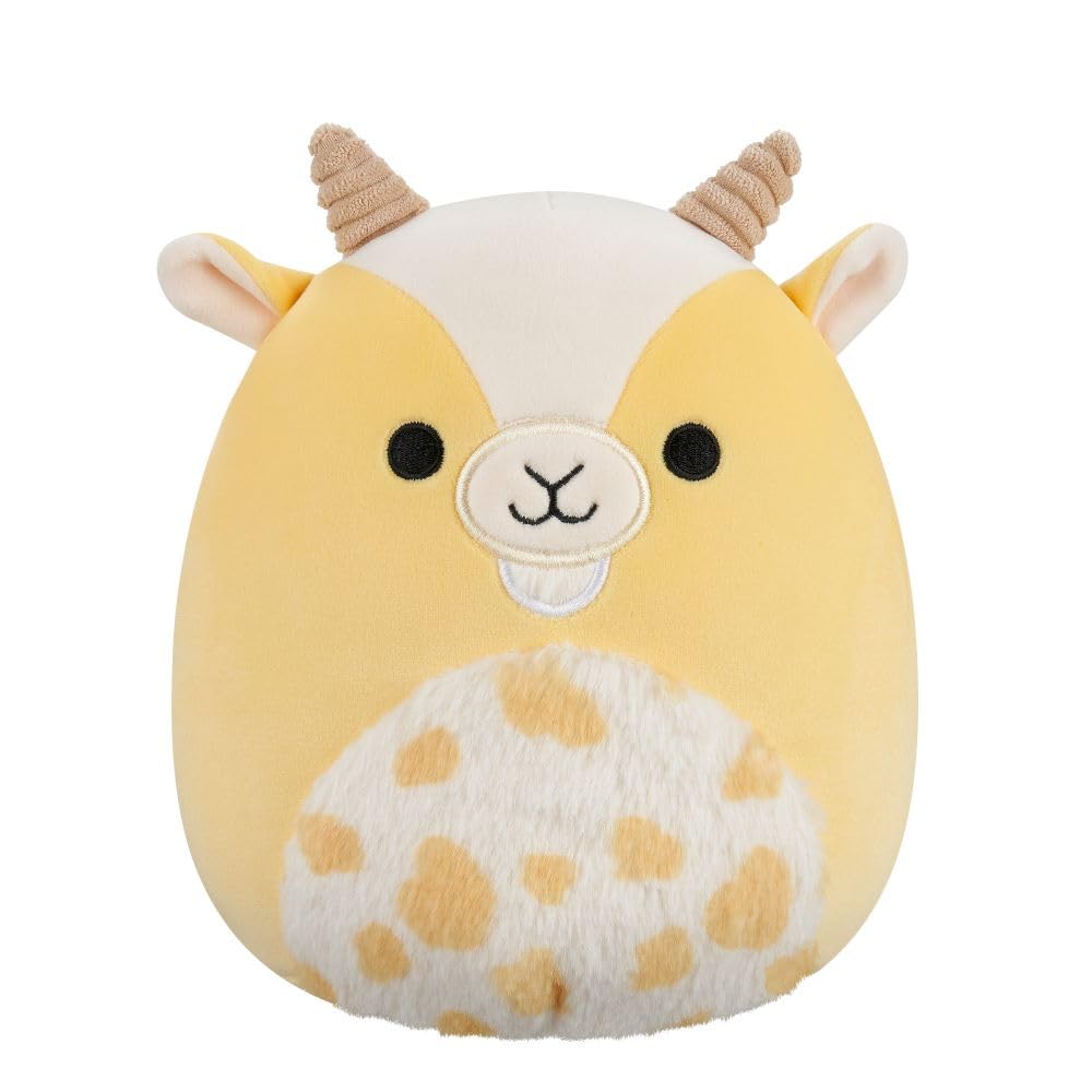 Squishmallows Miel the Yellow Goat Plush - 7.5 Inch Soft Stuffed Animal for Kids 3+