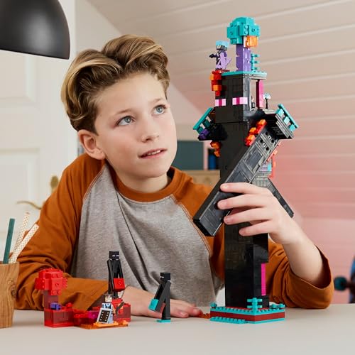 LEGO Minecraft 2in1 The Enderman Tower - Rebuildable Building Set with Enderman, Endermite & Nether Portal 10