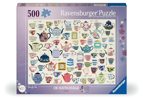 Ravensburger Time for Tea 500-Piece Jigsaw Puzzle - FSC-Certified Cardboard for Adults & Kids 10+ 5
