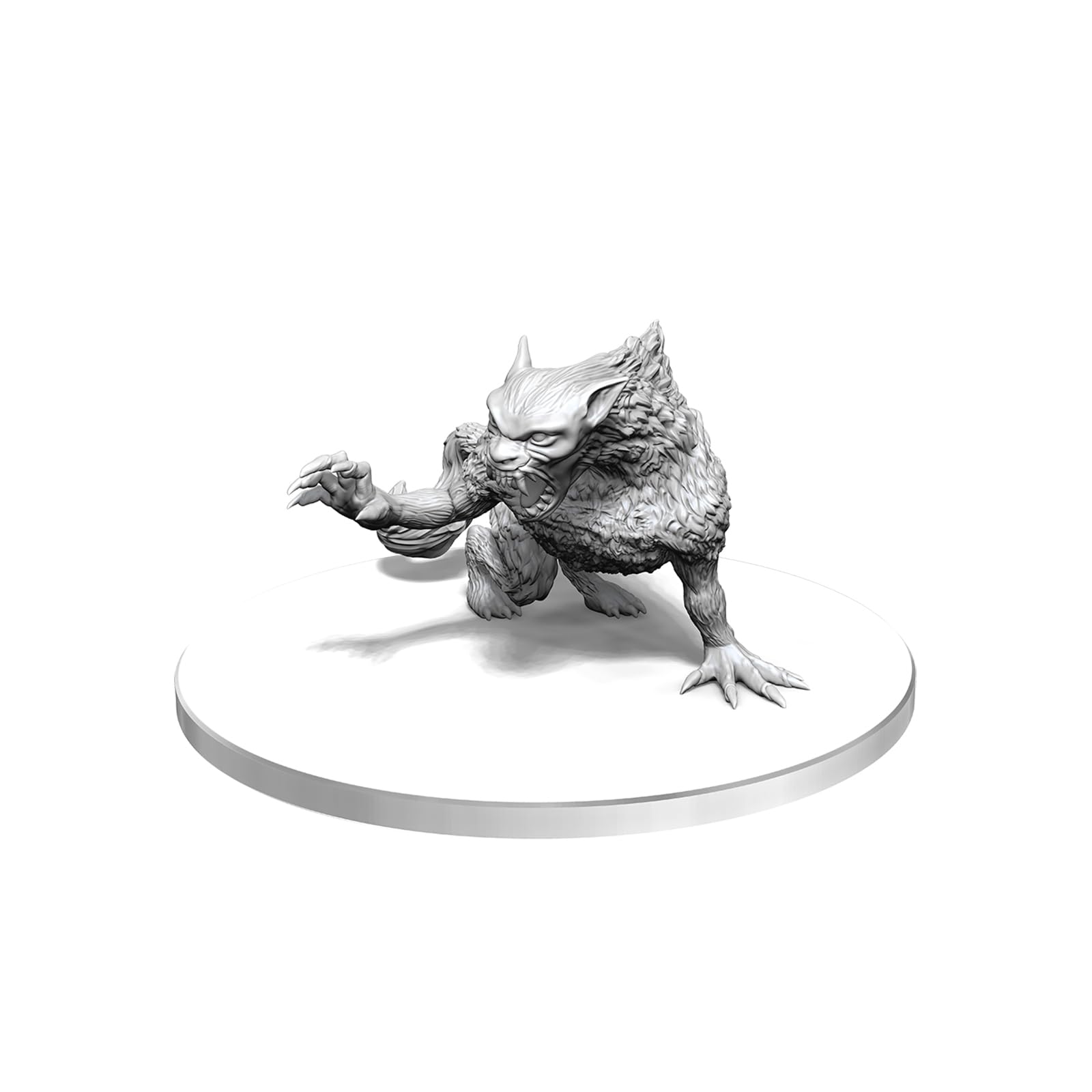 WizKids Dungeons & Dragons Nolzur's Marvelous Miniatures - Barghest Unpainted Figure | Plastic