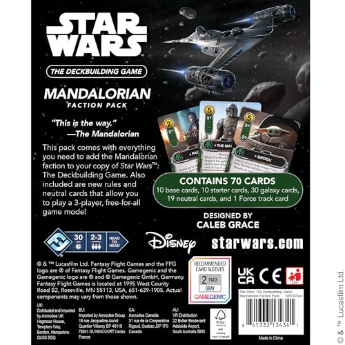 Fantasy Flight Games Star Wars The Deckbuilding Game: The Mandalorian Faction Pack 8