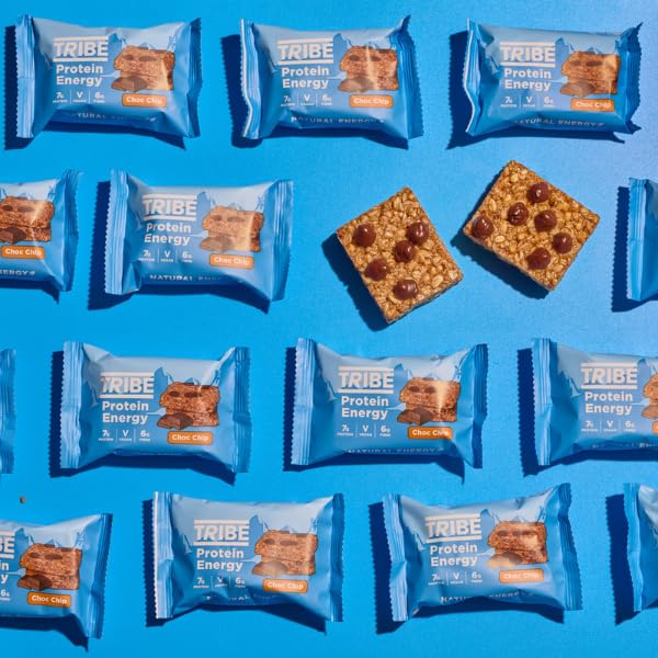 TRIBE Protein Energy Flapjack - Choc Chip - Plant Based, Vegan, High Protein, High Fibre 3