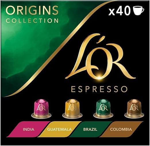L"OR Origins Espresso Coffee Pods Variety Bundle x40 - Nespresso®* Compatible