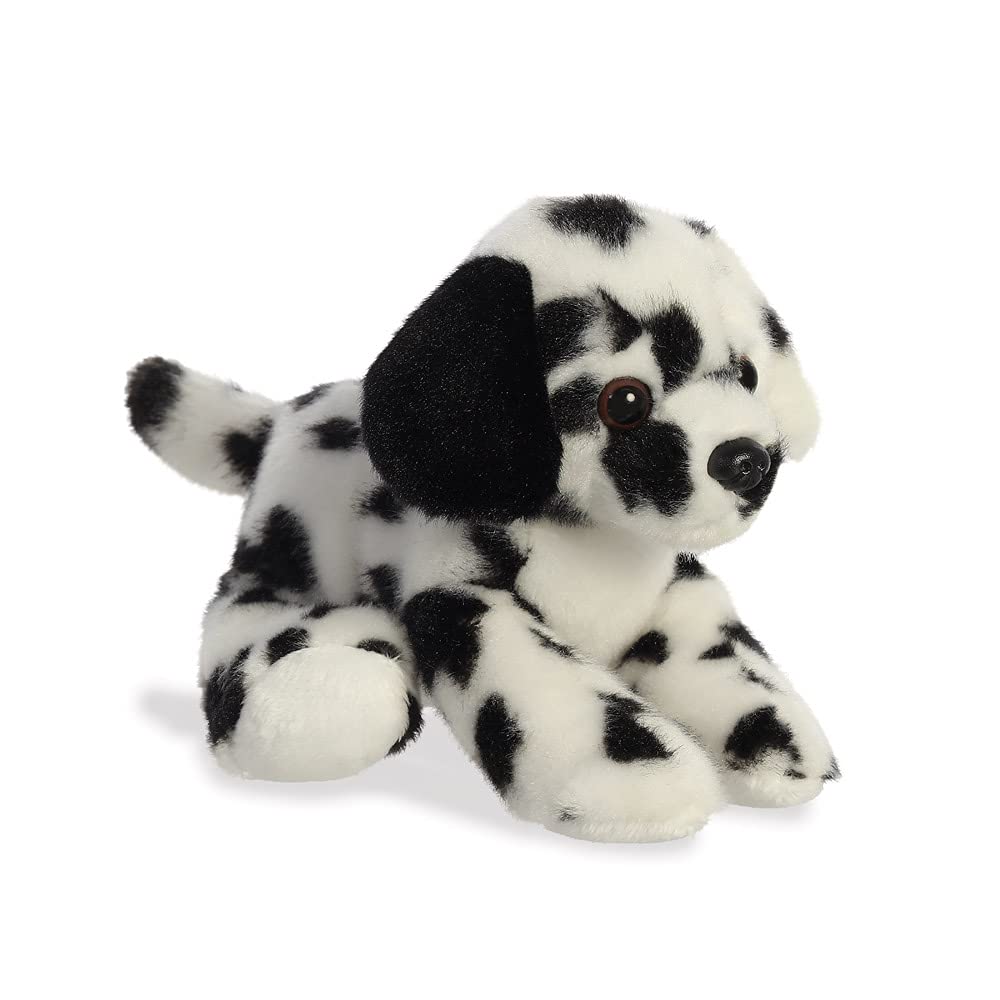 Dipper the Dalmatian Dog - Mini Flopsies Plush Toy, 8In, Black and White 3