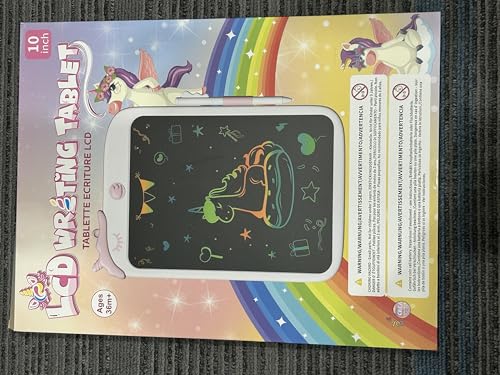 Kikapabi 10 Inch LCD Writing Tablet Drawing Pad with Lock Function - Pink 7