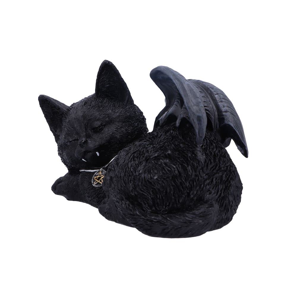 Nemesis Now Cat Nap - Black Bat Cat Figurine (U6106W2) 6
