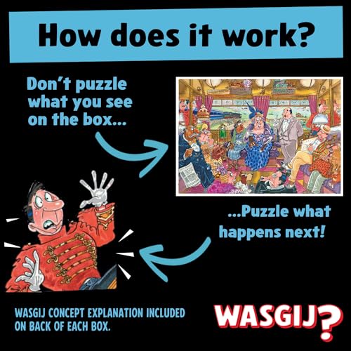 Wasgij Retro Mystery 9: The Great Train Robbery - 1000 Piece Puzzle for Adults 7