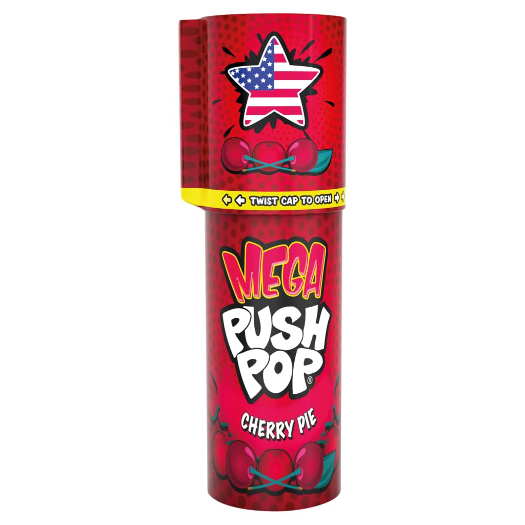 Push Pop Mega Push Pop Sweets - Watermelon Flavour | 26g Tube 1