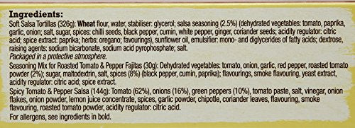 Old El Paso Roasted Tomato and Pepper Fajita Kit - 500g Meal Kit with Spicy Salsa & Seasoning 6