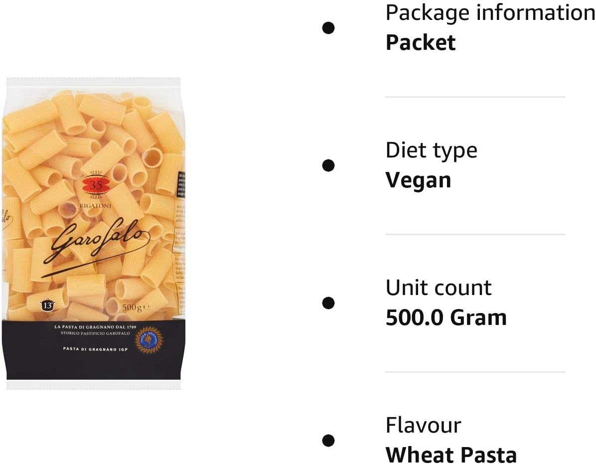 Garofalo Rigatoni Dry Pasta (500g) 3