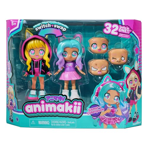Animakii Fashion Dolls - Customisable Cyberpunk + Gamer Style for Girls 5+ 10