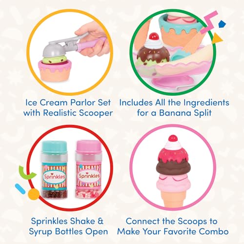 Play Circle Ice Cream Parlour Playset - 21-Piece Pretend Play Toy for Ages 3+ 9