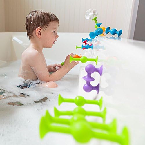 Fat Brain Toys Squigz Starter Set - Suction Construction Playset for Kids 3+
