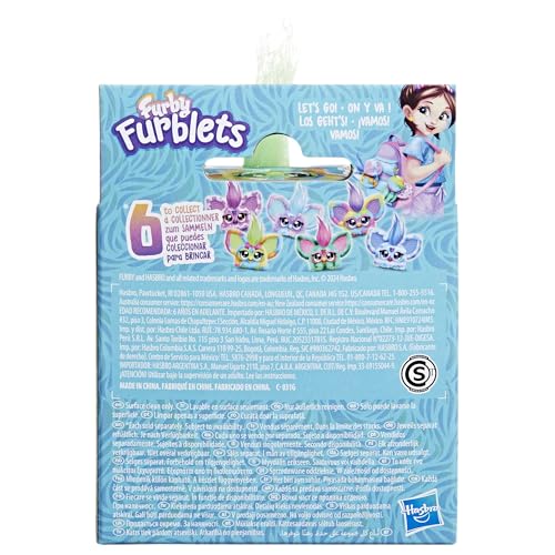 Furby Pix-Elle Mini Electronic Plush Toy - Series 1 Furblet with Sounds & Keychain Clip 10