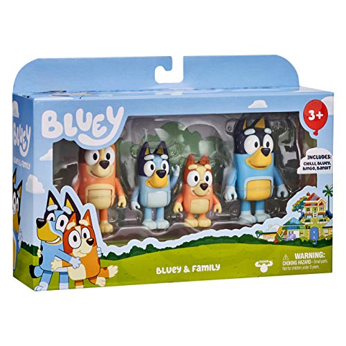 Bluey Family 4-Pack Figurines - Poseable Characters for Imaginative Play 26