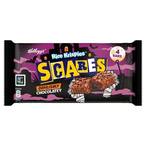 Kellogg's Rice Krispies Scares Devilishly Chocolatey Snack Bars - 4 Pack of 36g Bars