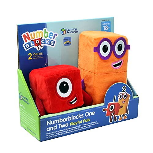 Numberblocks One and Two Playful Pals Plush Toys - Soft Tactile Stuffed Animals for Toddlers 18m+ 13