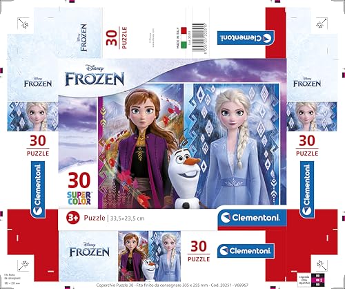 Clementoni Disney Frozen 2 x 30-Piece Puzzle Set - Educational Floor Puzzles for Kids 3 Years+ 6