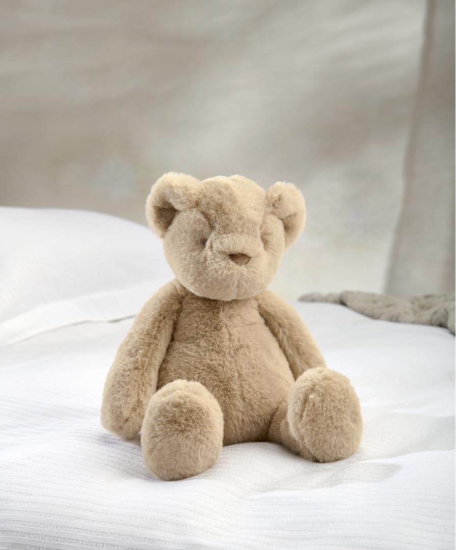 Mamas & Papas Teddy Bear Soft Toy - Super Cuddly Faux Fur with Hidden Chime 7