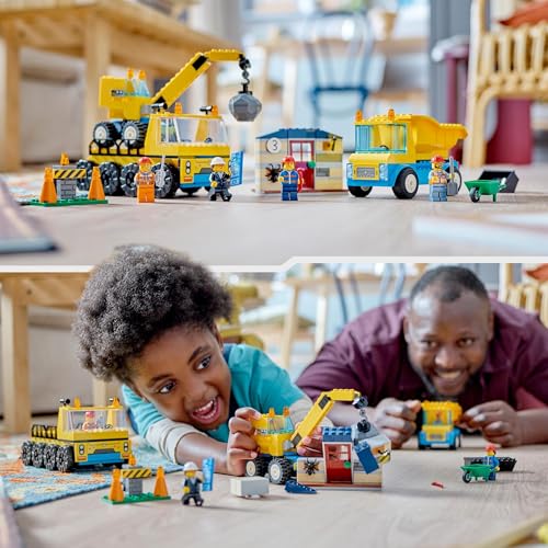 LEGO 60391 City Construction Trucks and Wrecking Ball Crane Playset - 4+ Years 13