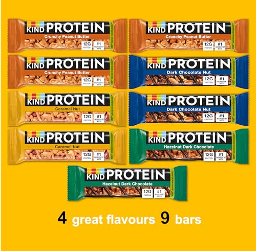 KIND Protein Variety Pack, Gluten Free, High Fibre, No Artificial Colours, 9 Bars 3