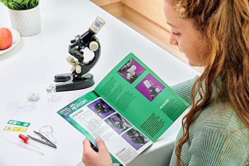 Science Mad SM45 Rose 100x Microscope - Educational STEM Toy for Kids 6+