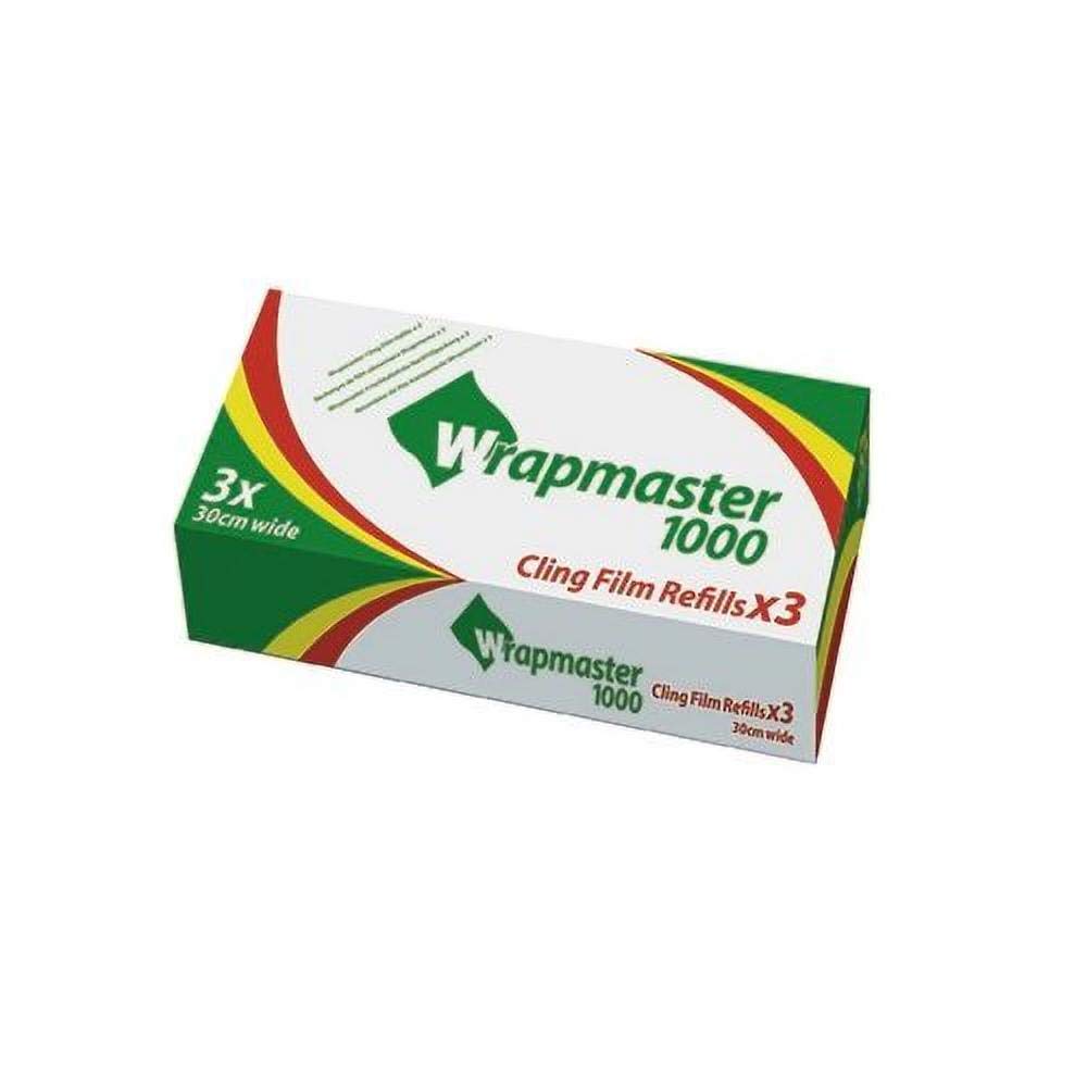 Wrapmaster 1000 Cling Film Refill 300 mm x 100 m (Pack of 3)