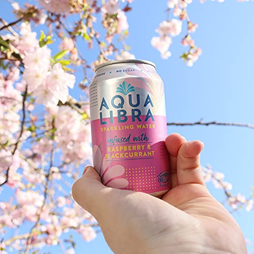 AQUA Libra - Raspberry & Blackcurrant Sparkling Water (4 x 330ml) 7