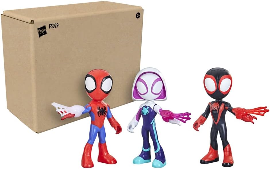 Marvel Spidey and His Amazing Friends Supersized Hero 22.5-cm Action Figures 3-Pack - Ages 3+
