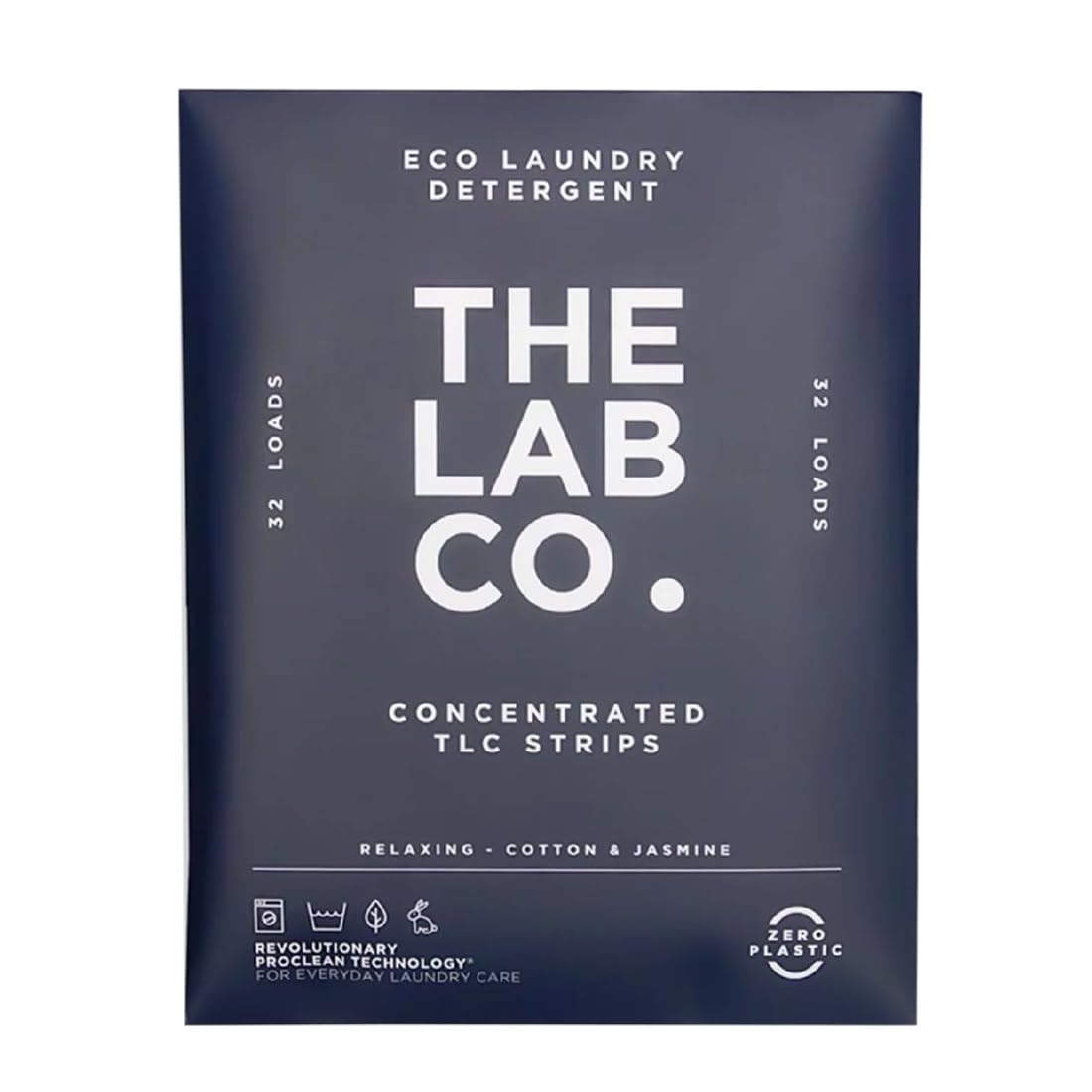 The Lab Co. Laundry Detergent Strips | Eco Ultra-Concentrate | Relaxing Scent | 32 Count 1