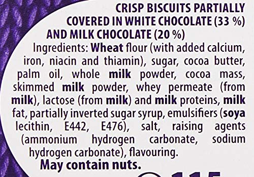 Cadbury Snowy Fingers Limited Edition Chocolate Biscuits, 115g 4