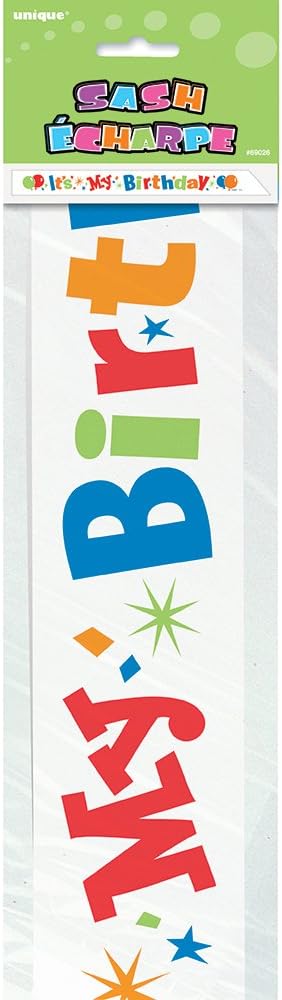 Unique Party It's My Birthday Satin Sash 3