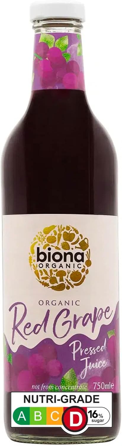Biona Organic Red Grape Juice - Pressed 750ml
