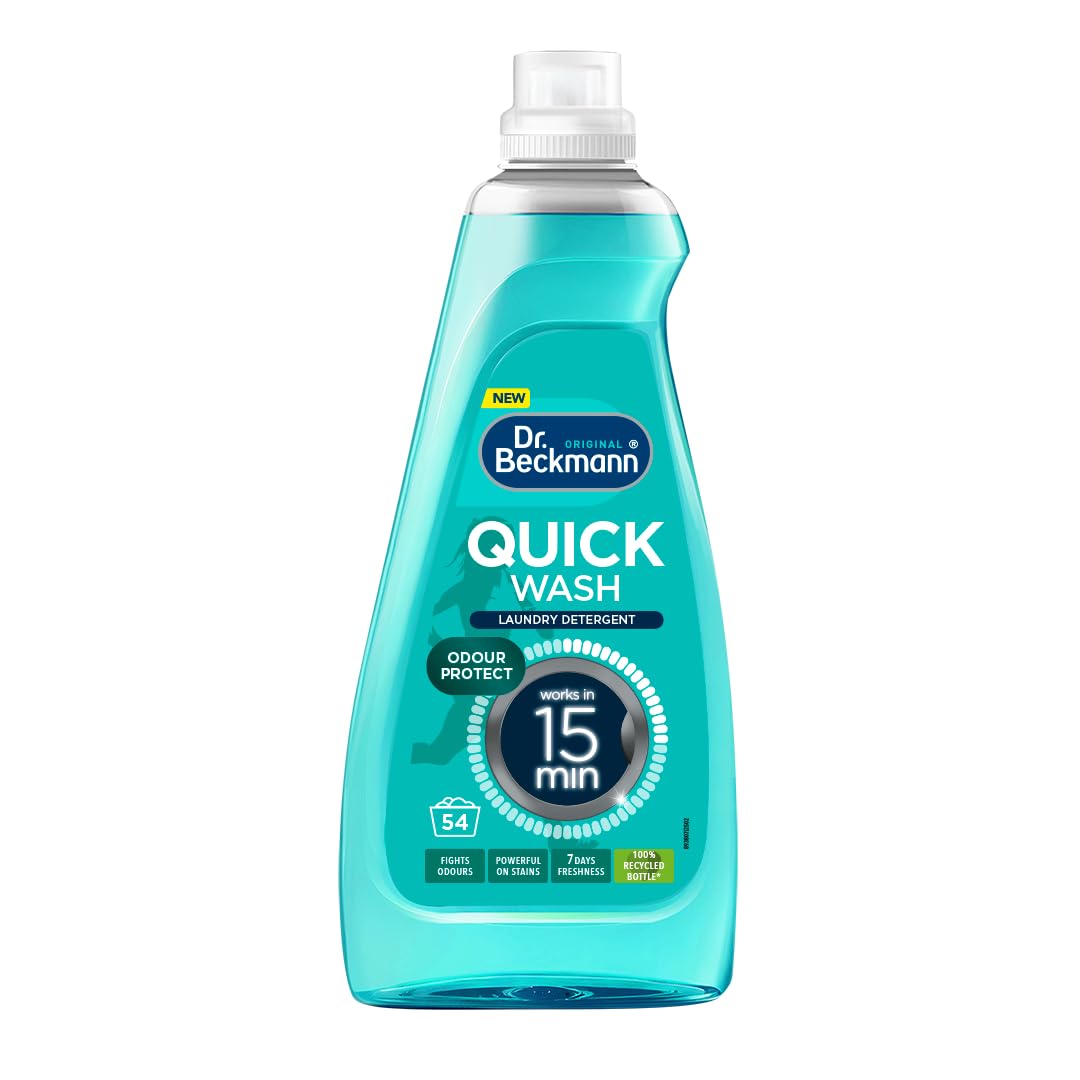 Dr. Beckmann Quick Wash – Odour Protect Liquid Detergent | 15-Minute Deep Clean for All Washes 5