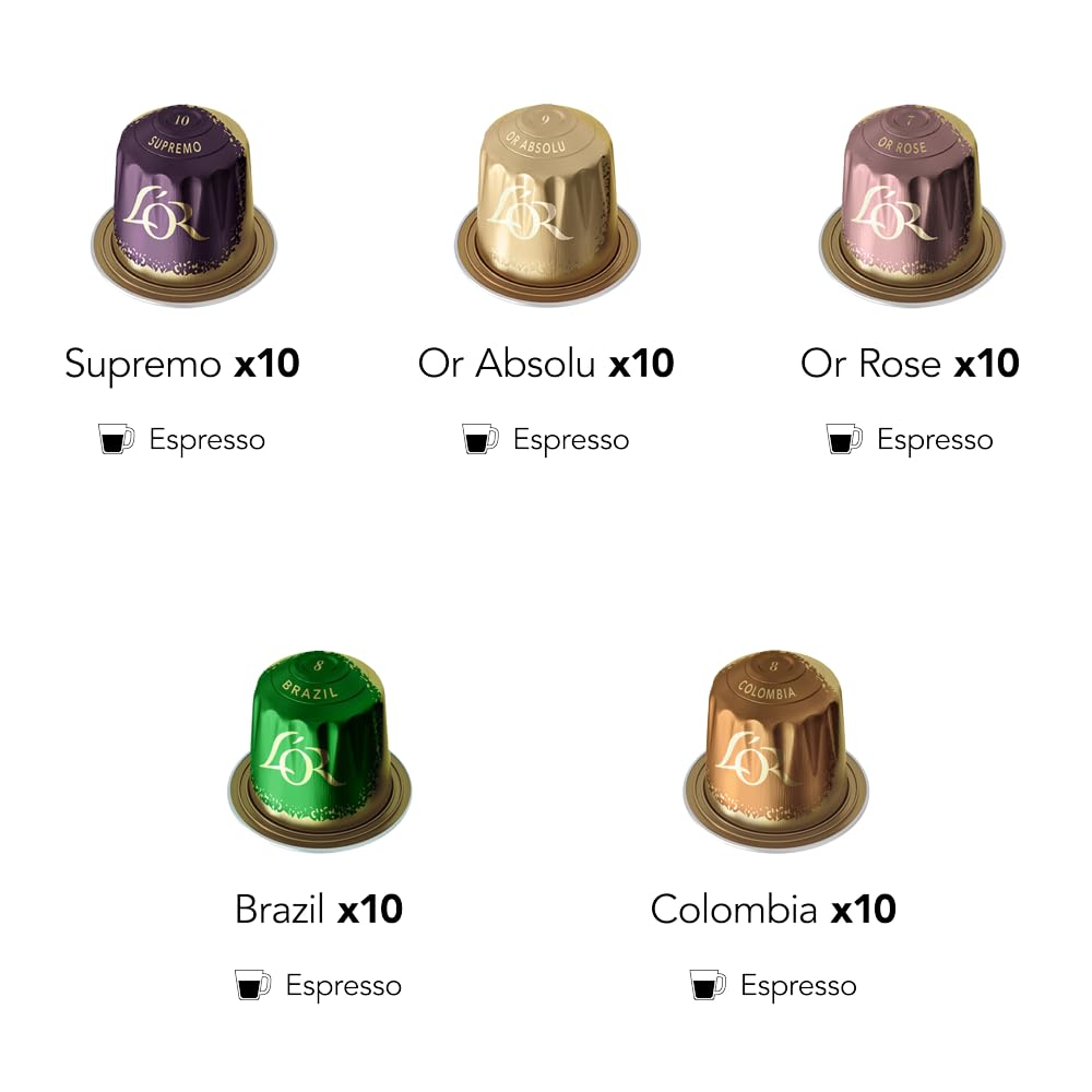 L"OR Grand Assortment Variety Bundle Coffee Pods x20 (Pack of 20, Total 200 Capsules) 8