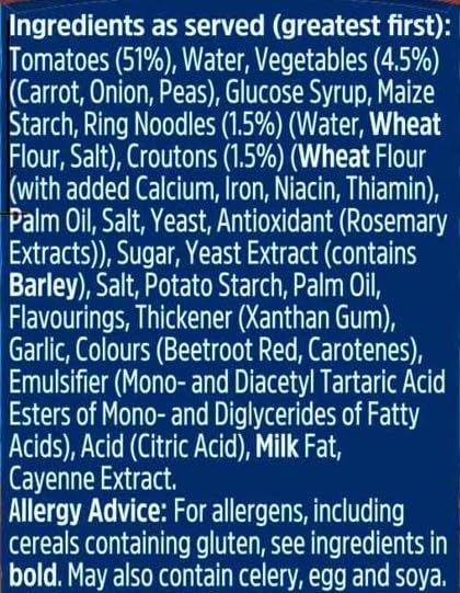 Batchelors - Cup a Soup Tomato & Vegetable with Croutons Instant Soup Sachets, 4 Pack 7