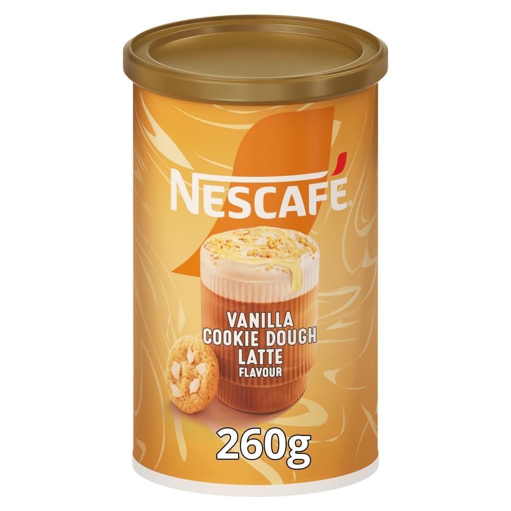 NESCAFÉ Latte Vanilla Cookie Dough Dessert Edition - Instant Coffee 260g Tub