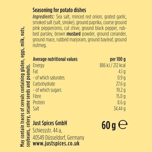 Just Spices Potato Allrounder 60g - Garlic & Herb Seasoning Blend 7