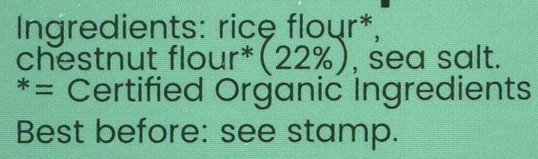 Amisa Organic Chestnut Crispbread Gluten Free Vegan, 100g