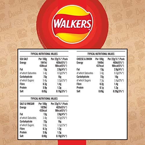 Walkers Oven Baked Variety Pack Crisps 6 x 22g 5