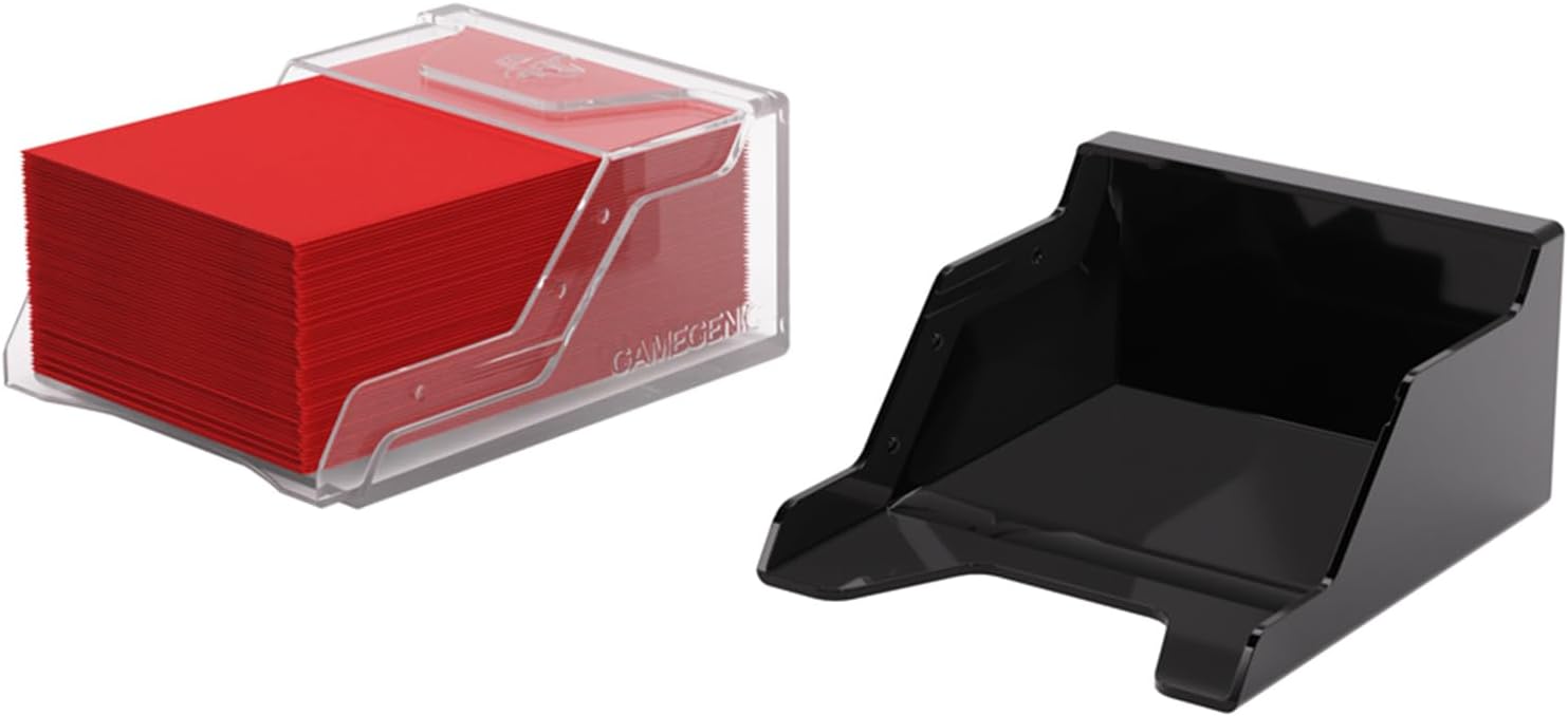 Gamegenic Bastion 50+ Black/Transparent Deck Box for Card Games 3