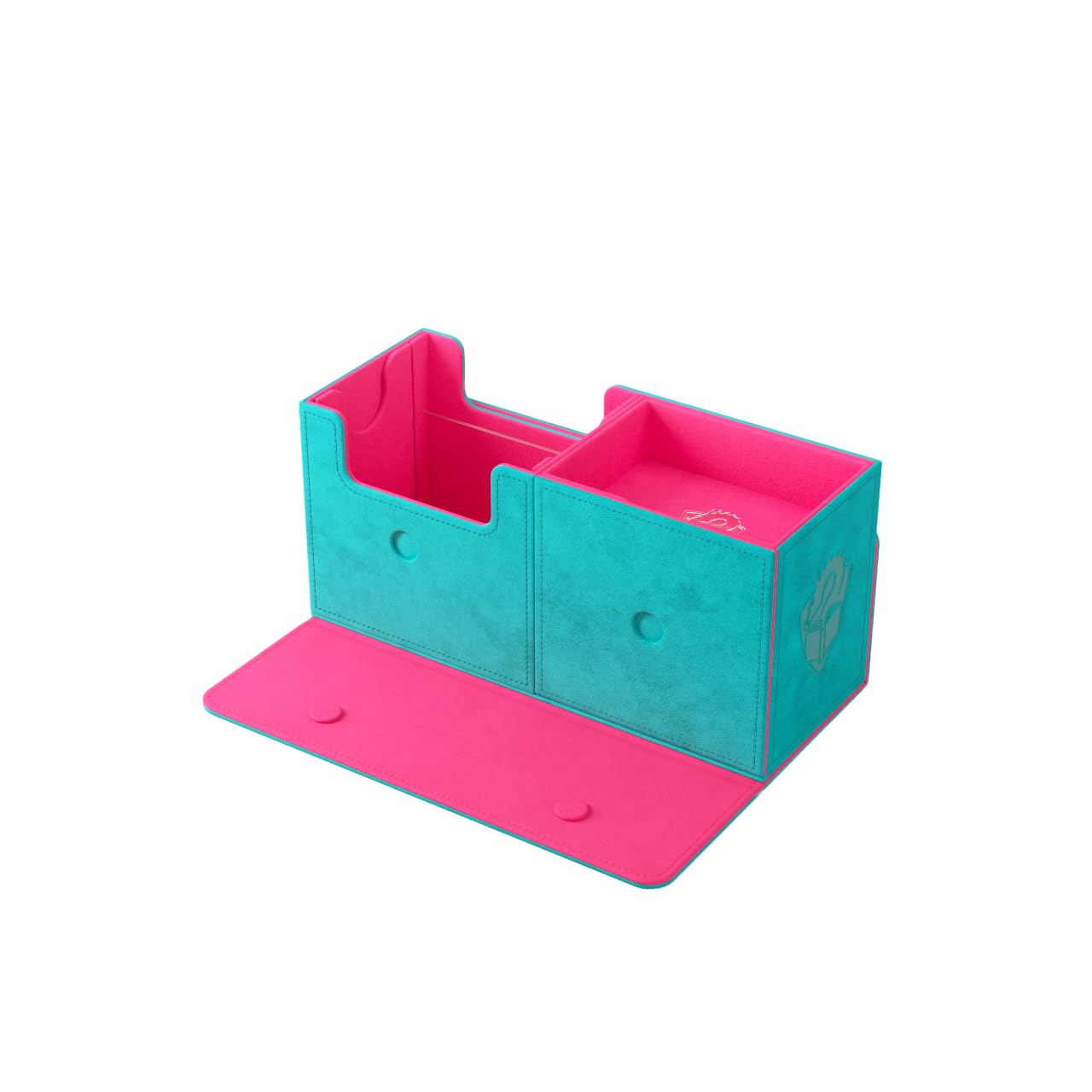 Gamegenic The Academic 133+ XL Card Box - Teal/Pink | Holds 133+ Double-Sleeved Cards 2