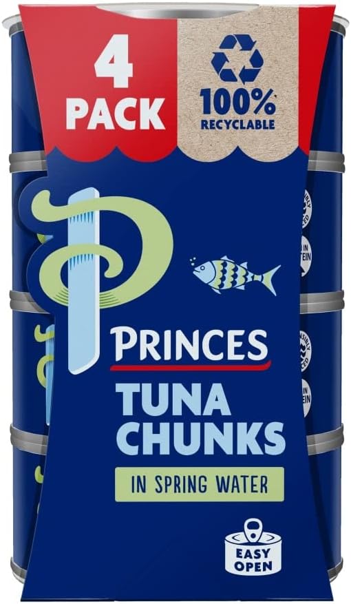 Princes Tuna Chunks in Spring Water, 4 x 145g