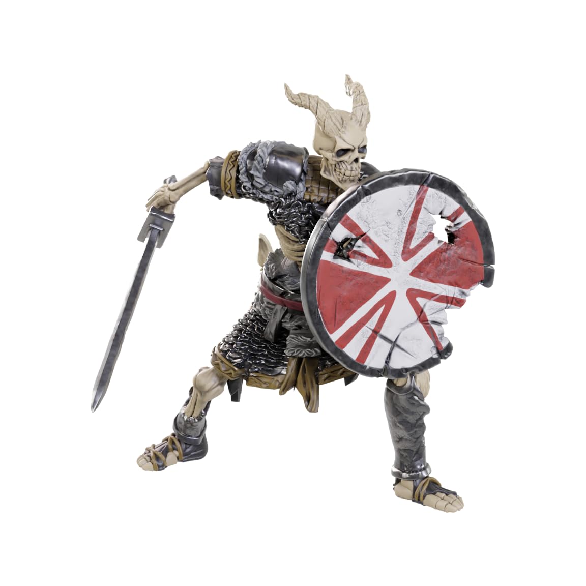 WizKids Nolzur's Marvelous Miniatures - Tiefling Skeleton (Wave 23) | Unpainted Plastic Figure
