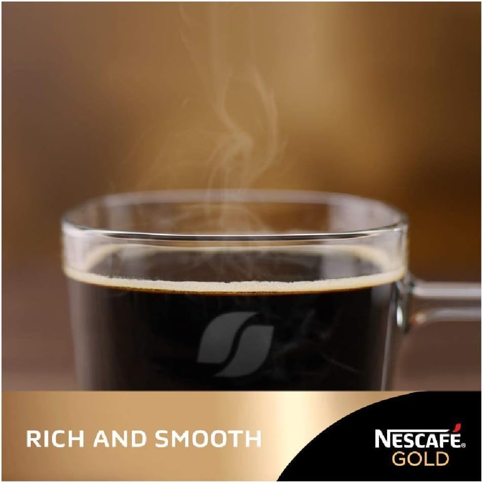 Nescafé Gold Blend Decaf Instant Coffee 200g - Smooth, Rich Aroma, Water-Processed Decaf