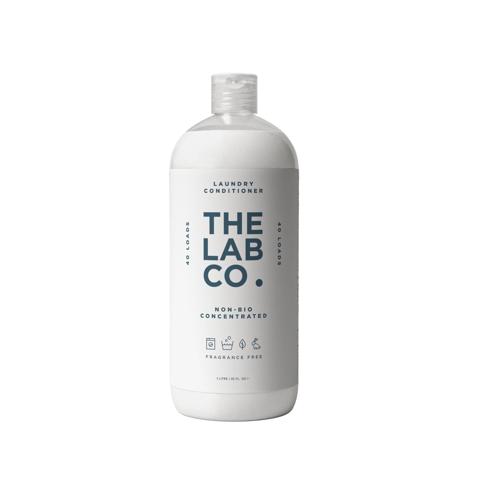 The Lab Co. Fragrance Free Liquid Fabric Softener | Non-Bio | 1L | Up to 40 Washes