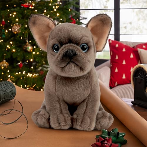Living Nature French Bulldog Puppy Plush Toy - 16cm Realistic Stuffed Animal 7